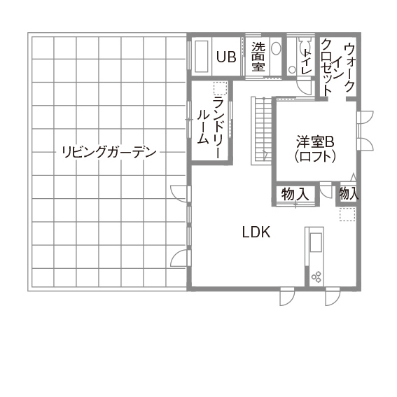 プエルダホーム 【2人暮らし/札幌市】ビルトインガレージ、リビングテラス、絶景。大人の遊びをすべてかなえた家の間取り図（3LDK）2階