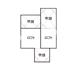 秀建（シュウケン） 【京都府/2000万円台/狭小/3階建て/敷地約18坪】京都府の狭小地で建つ店舗併用二世帯住宅の実例の間取り図（4LDK）ロフト
