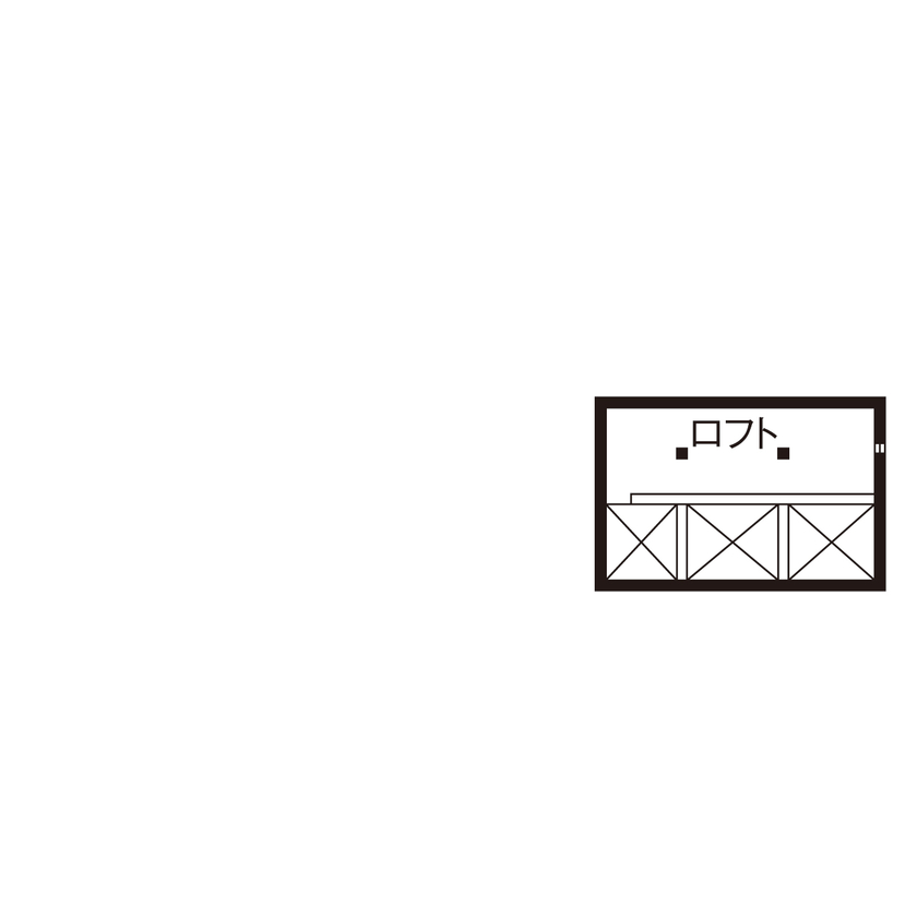 秀建（シュウケン） 【京都府/2000万円台/平屋】家事がしやすくて多収納。住宅街の中に建つ平屋の2世帯住宅（間取り図有）の間取り図（5LLDDKK）ロフト