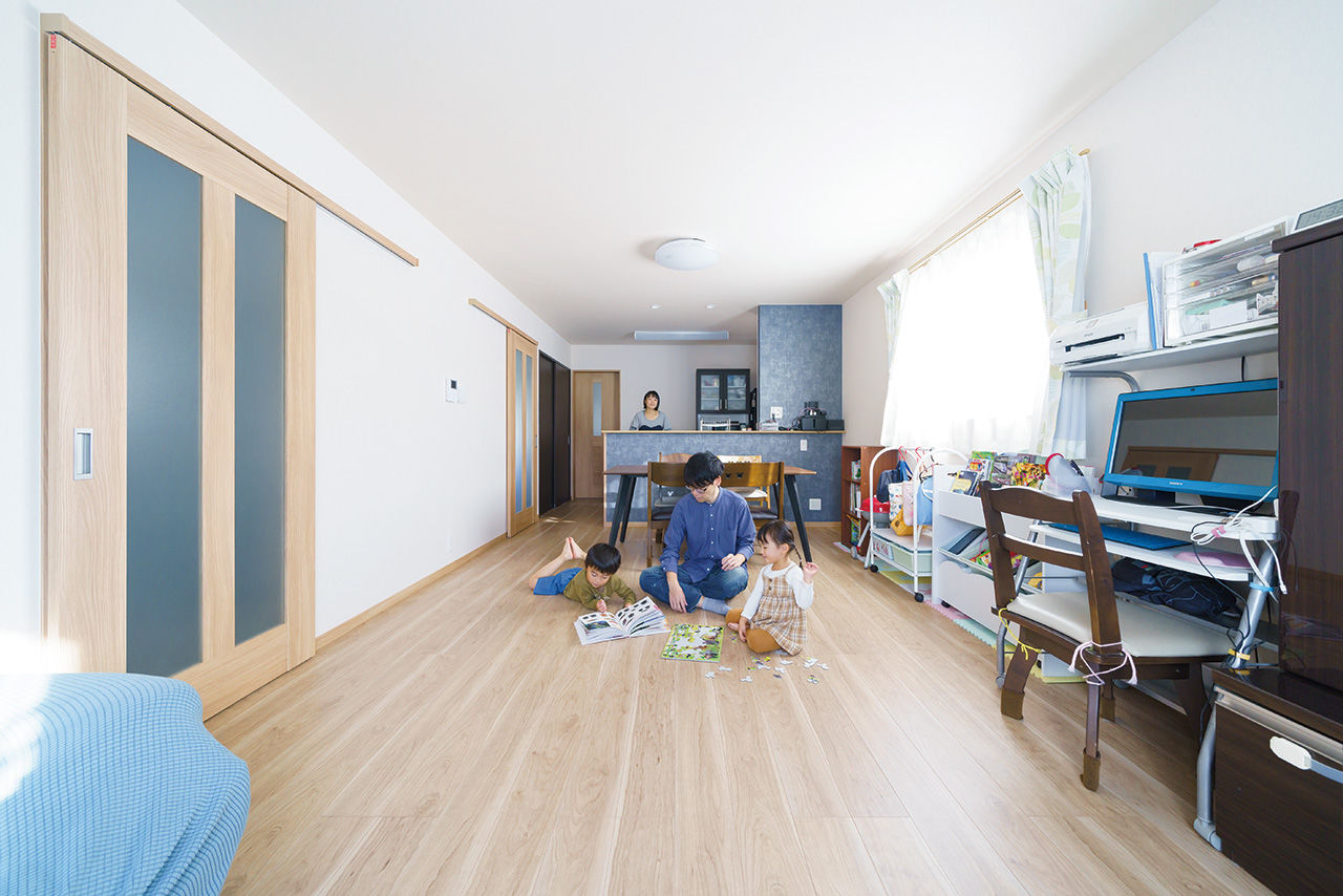 秀建（シュウケン） 【京都府/1000万円台/3階建て/敷地約21坪】快適動線＆多収納、広い2階LDKが魅力。耐震等級3の長期優良住宅の建築実例画像2