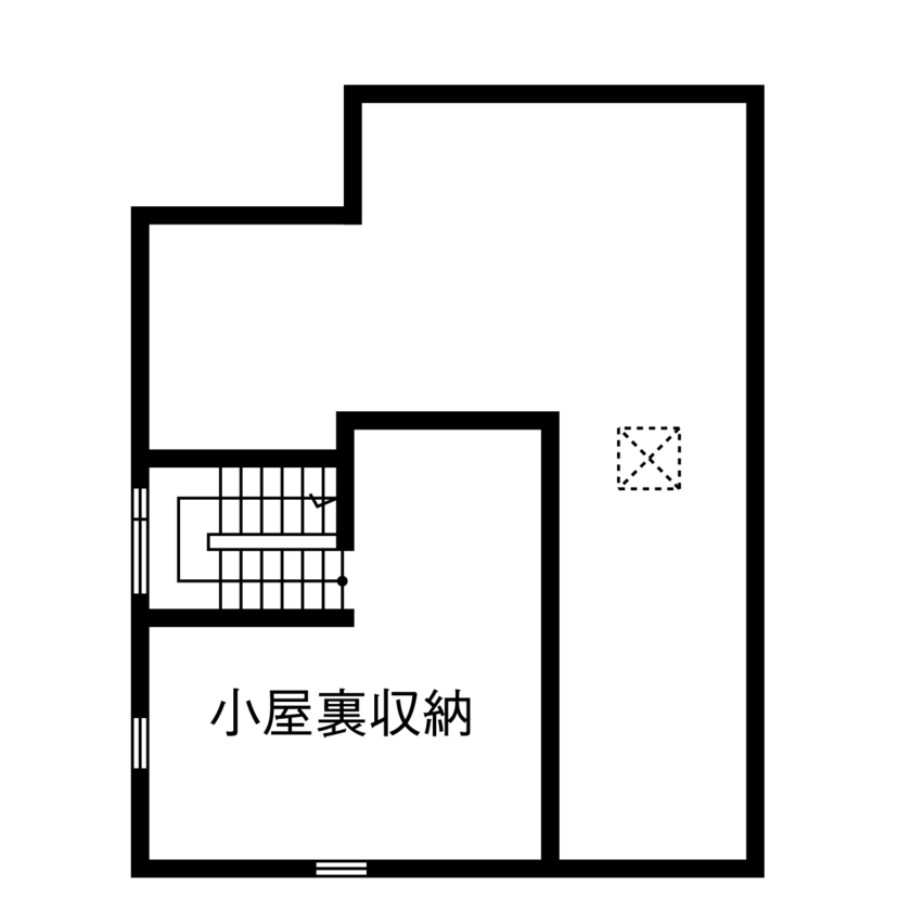 ジューテックホーム 【東京都/2000万円台/30坪台/間取り図】木の風合いとモダンなキッチン。建築家とつくる心地よい住まいの間取り図（3LDK）小屋裏