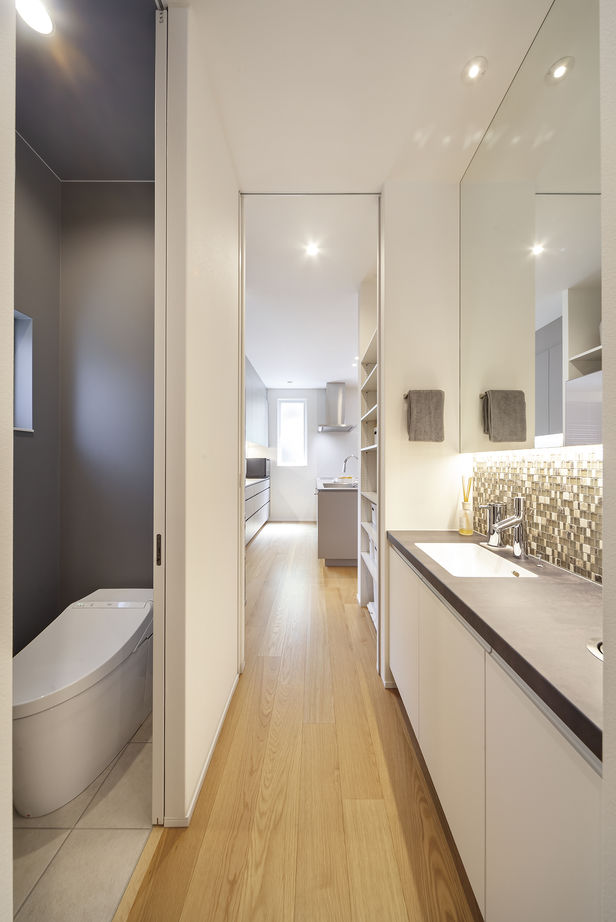 ジューテックホーム 【東京都/2000万円台/30坪台/間取り図】木の風合いとモダンなキッチン。建築家とつくる心地よい住まいの建築実例画像6