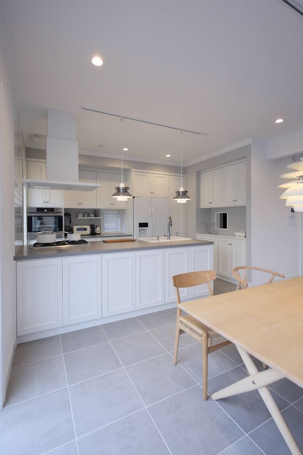 ジューテックホーム 【神奈川県/4000万円台/間取り図/オーダーキッチン/タイル床+床暖房】オーダー家具と北欧風コーディネートの建築実例画像4