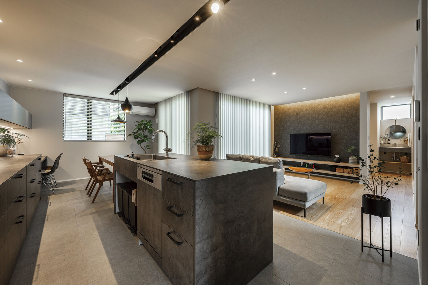 ジューテックホーム 【3000万円台/鎌倉市/家事動線】建築家と創る、シックで開放的な住まい。居心地のよい空間をゲストと愉しむの建築実例画像4