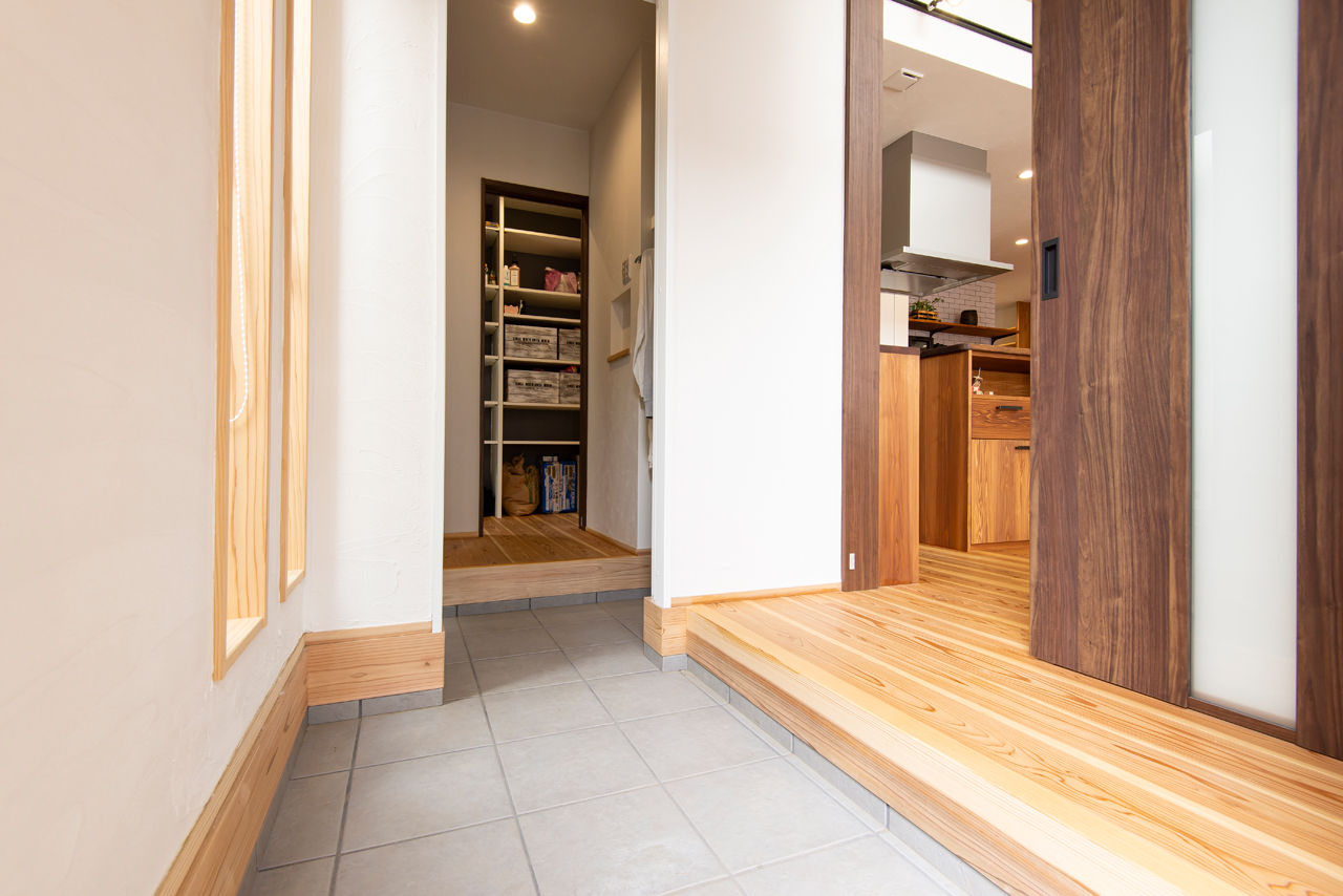 建築工房 和 -nagomi- 【奈良県橿原市/3000万円台】十津川の木と漆喰で心地いい空間で、家族の触れ合いを大切にしてプランニングの建築実例画像6