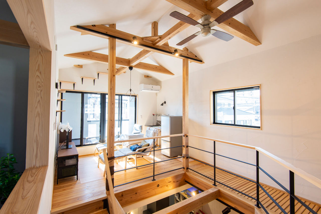 建築工房 和 -nagomi- 【大阪府藤井寺市/2000万円台】木と漆喰で心地いい空間。キャットウォークを造作して愛猫も健やかに暮らすの建築実例画像3
