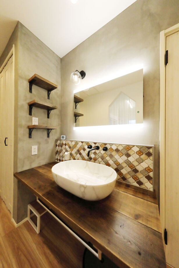 トーリンホーム 【20坪台/平屋/セパレートキッチン/ランドリールーム/折り下げ天井】ミニマルで家事楽な可愛い平屋のお家の建築実例画像7