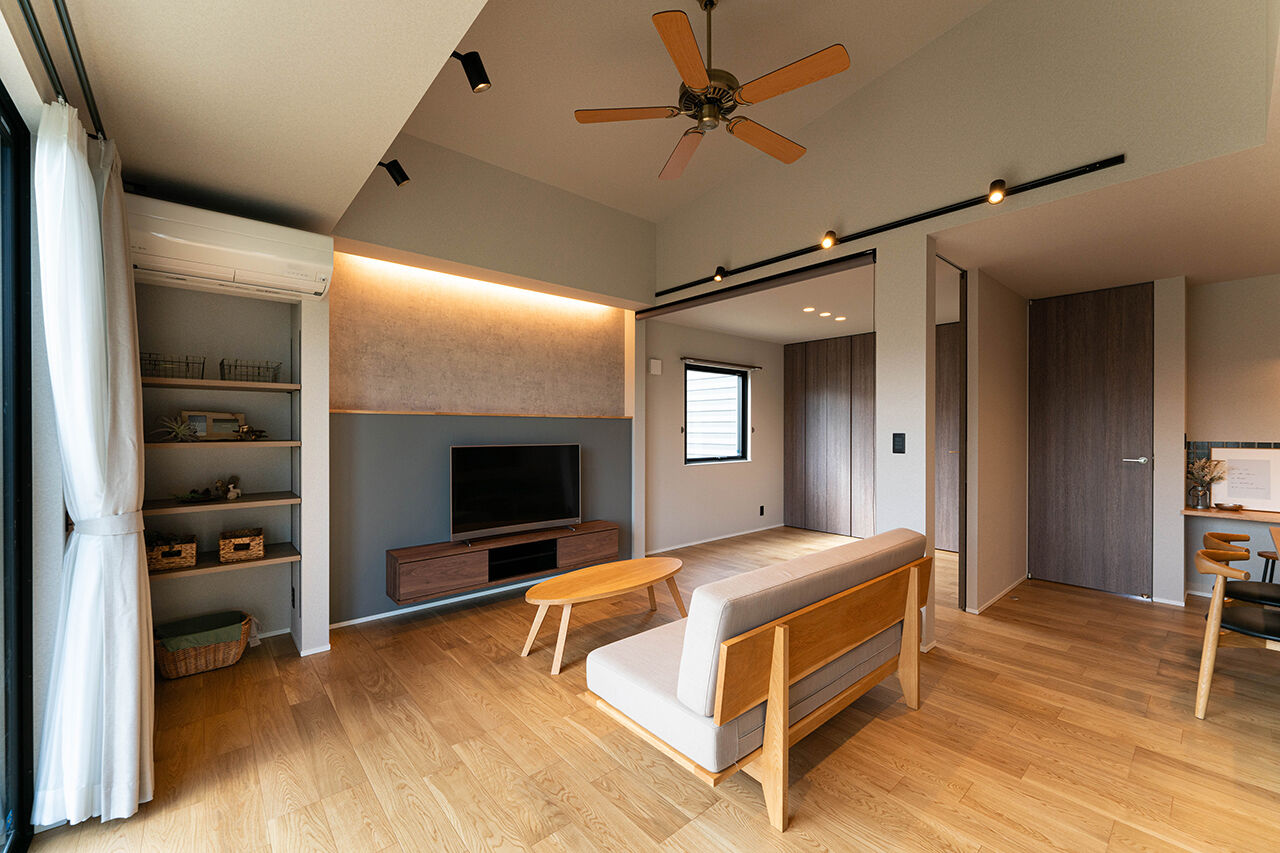 DETAIL HOME（ディテールホーム） 趣味を楽しむインナーガレージの平屋の建築実例画像4