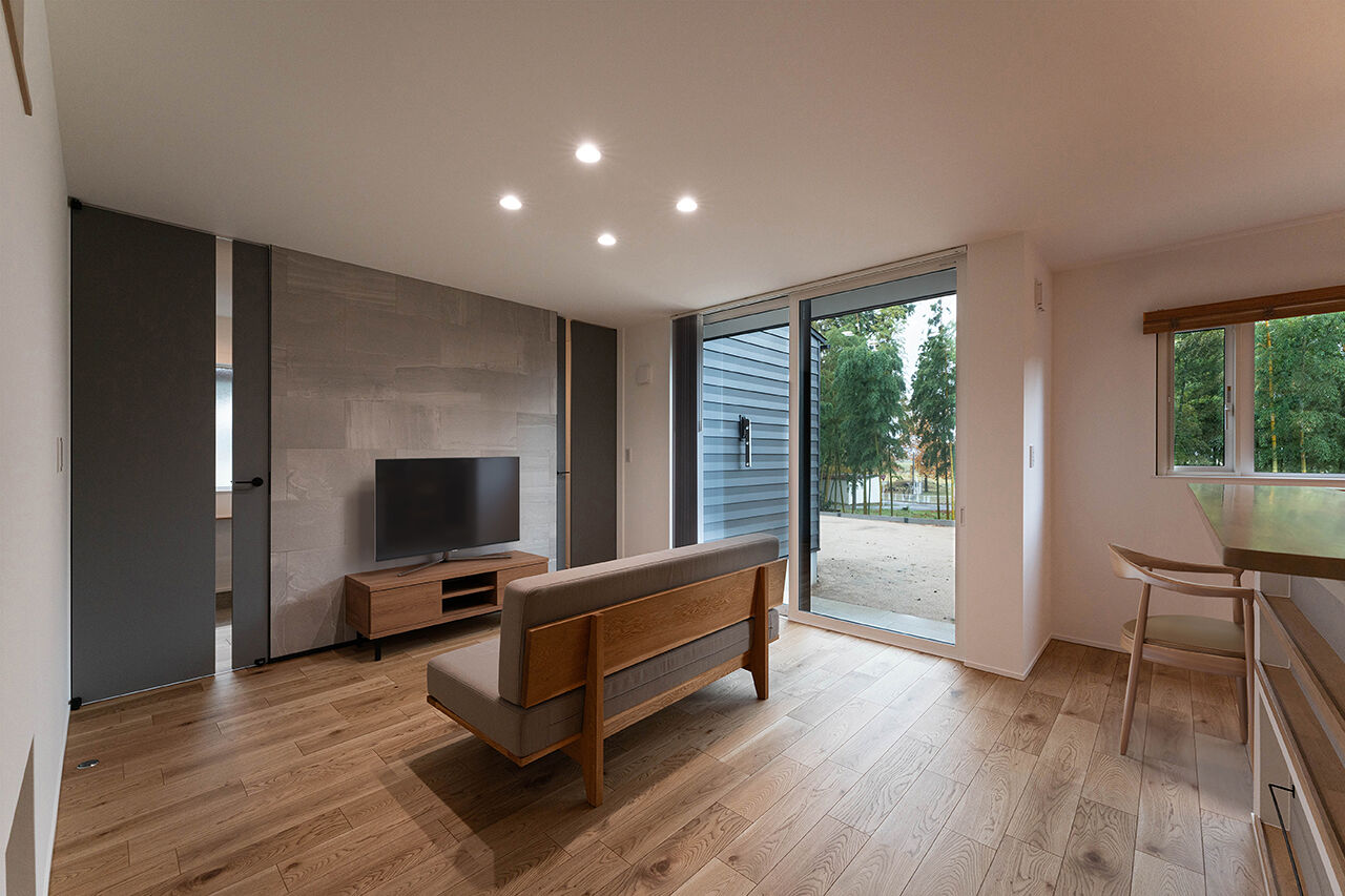 DETAIL HOME（ディテールホーム） 【1980万円／22坪】竹林を望むコの字型の平屋の建築実例画像3