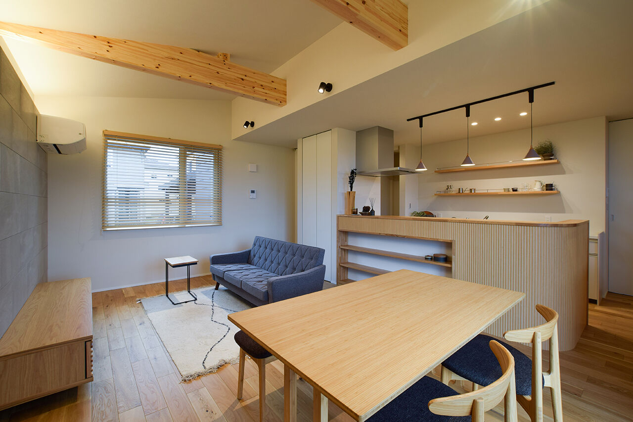 DETAIL HOME（ディテールホーム） 田園風景を望む、スキップフロアのスタディーコーナーのある家の建築実例画像5