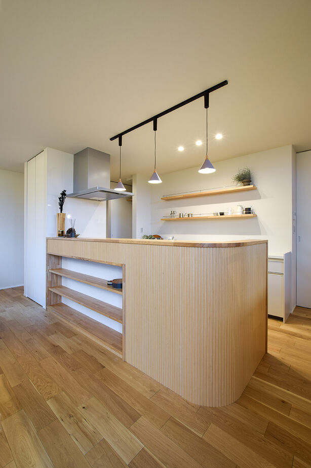 DETAIL HOME（ディテールホーム） 田園風景を望む、スキップフロアのスタディーコーナーのある家の建築実例画像6