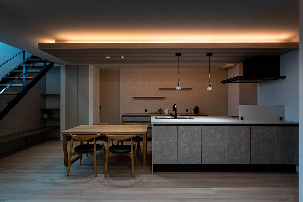 DETAIL HOME（ディテールホーム） こもれるヌックと開放的な勾配天井リビングの住まいの建築実例画像5