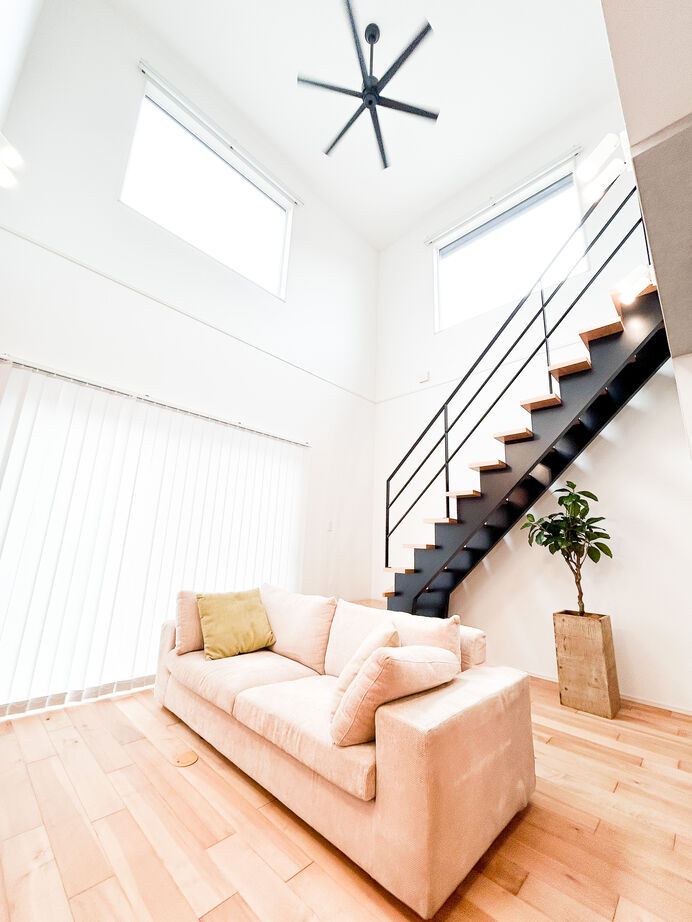 ユニバーサルホーム（福岡マリナ通り店、福岡南店、宗像店、唐津店） 【20坪台/間取り図】約8帖の吹抜けリビングが叶える家族が集う大空間LDKの建築実例画像4