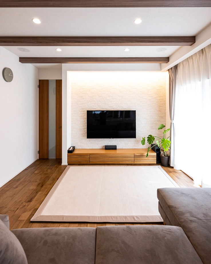 ユニバーサルホーム（福岡マリナ通り店、福岡南店、宗像店、唐津店） 【2,000万台/40坪台/平屋】全室床暖房の平屋で家族も猫ちゃんも快適！の建築実例画像3