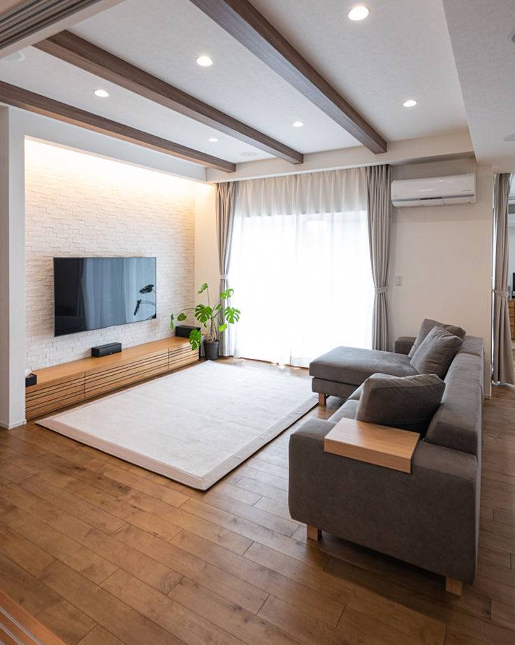 ユニバーサルホーム（福岡マリナ通り店、福岡南店、宗像店、唐津店） 【2,000万台/40坪台/平屋】全室床暖房の平屋で家族も猫ちゃんも快適！の建築実例画像4