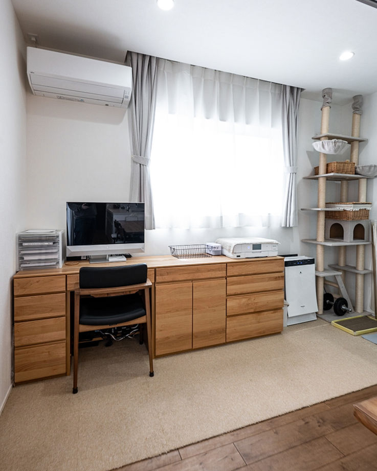 ユニバーサルホーム（福岡マリナ通り店、福岡南店、宗像店、唐津店） 【2,000万台/40坪台/平屋】全室床暖房の平屋で家族も猫ちゃんも快適！の建築実例画像9