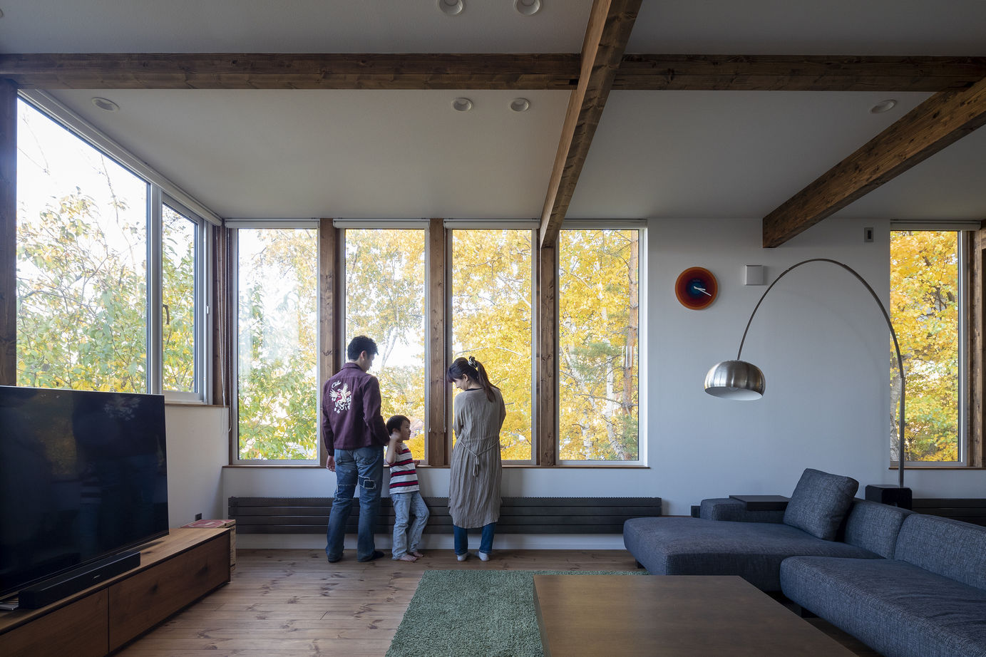 アートホーム 【A-Prot】｜3360万円/札幌市/3LDK間取図｜季節ごとに移ろう借景を愉しむ、2階リビングの住まいの建築実例画像2