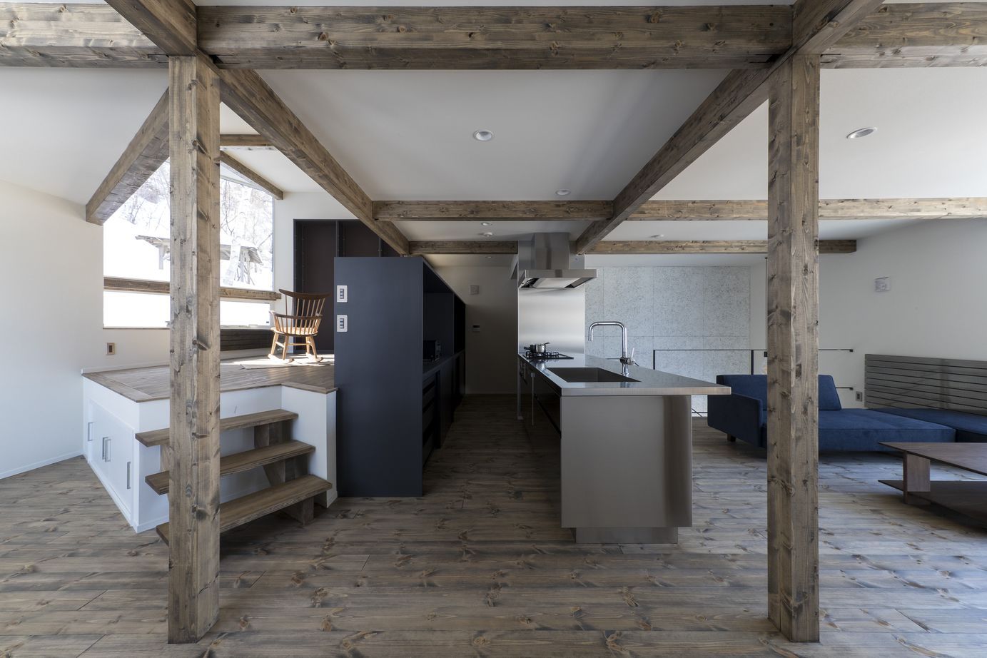 アートホーム 【A-Prot】｜2870万円/札幌市/1LDK+ラウンジ間取図｜変形地を生かした独創的なプランニングが楽しい住まいの建築実例画像5