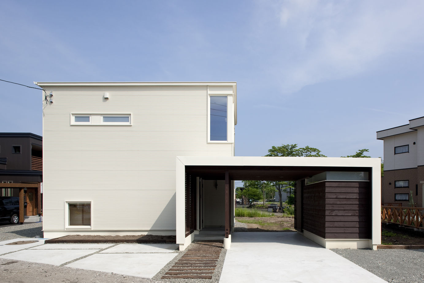 Suumo 3500万円 外観に調和した造作カーポートのある家 アートホーム の建築実例詳細 注文住宅
