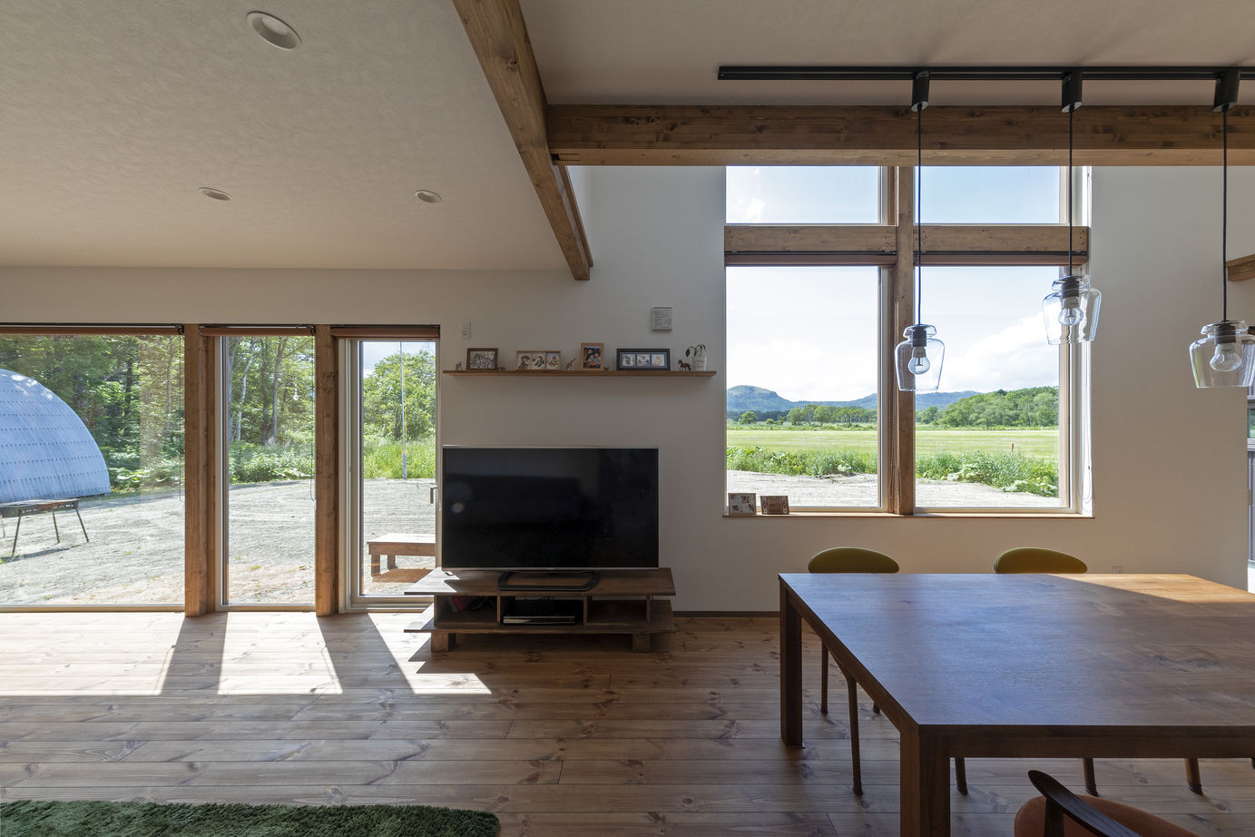 アートホーム 【A-Prot】｜3580万円/上川郡/4LDK間取図｜広大な牧草地と林を眼前に臨む、美留和にたつ住まいの建築実例画像6