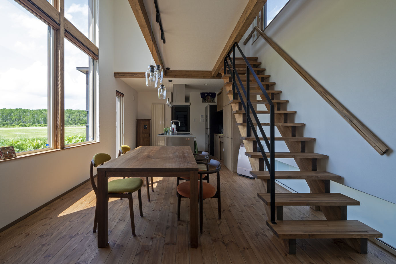 アートホーム 【A-Prot】｜3580万円/上川郡/4LDK間取図｜広大な牧草地と林を眼前に臨む、美留和にたつ住まいの建築実例画像7