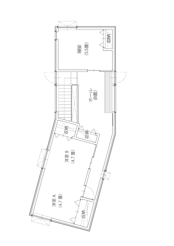アートホーム 【A-Prot】｜2940万円/千歳市/4LDK+物置間取図｜開口から広がる緑の景色を楽しめる住まいの間取り図（4LDK+物置）2階