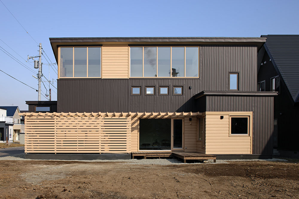 アートホーム 【A-Prot】｜二世帯住宅/完全分離型/カーテンウォール/自然素材/恵庭市｜楽しい二世帯の家の建築実例画像4