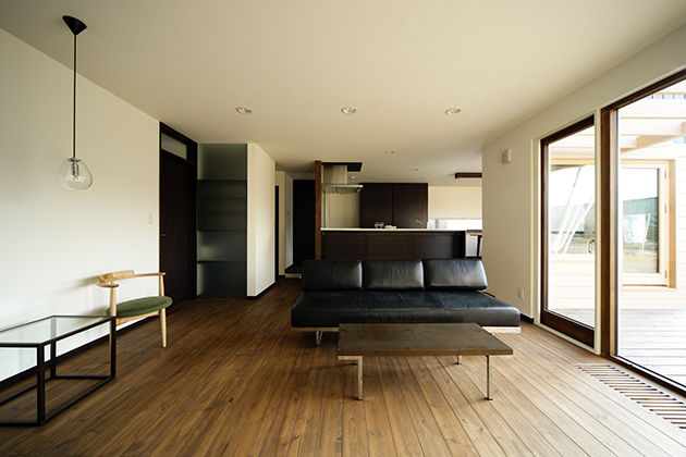 アートホーム 【A-Prot】｜二世帯住宅/完全分離型/カーテンウォール/自然素材/恵庭市｜楽しい二世帯の家の建築実例画像7