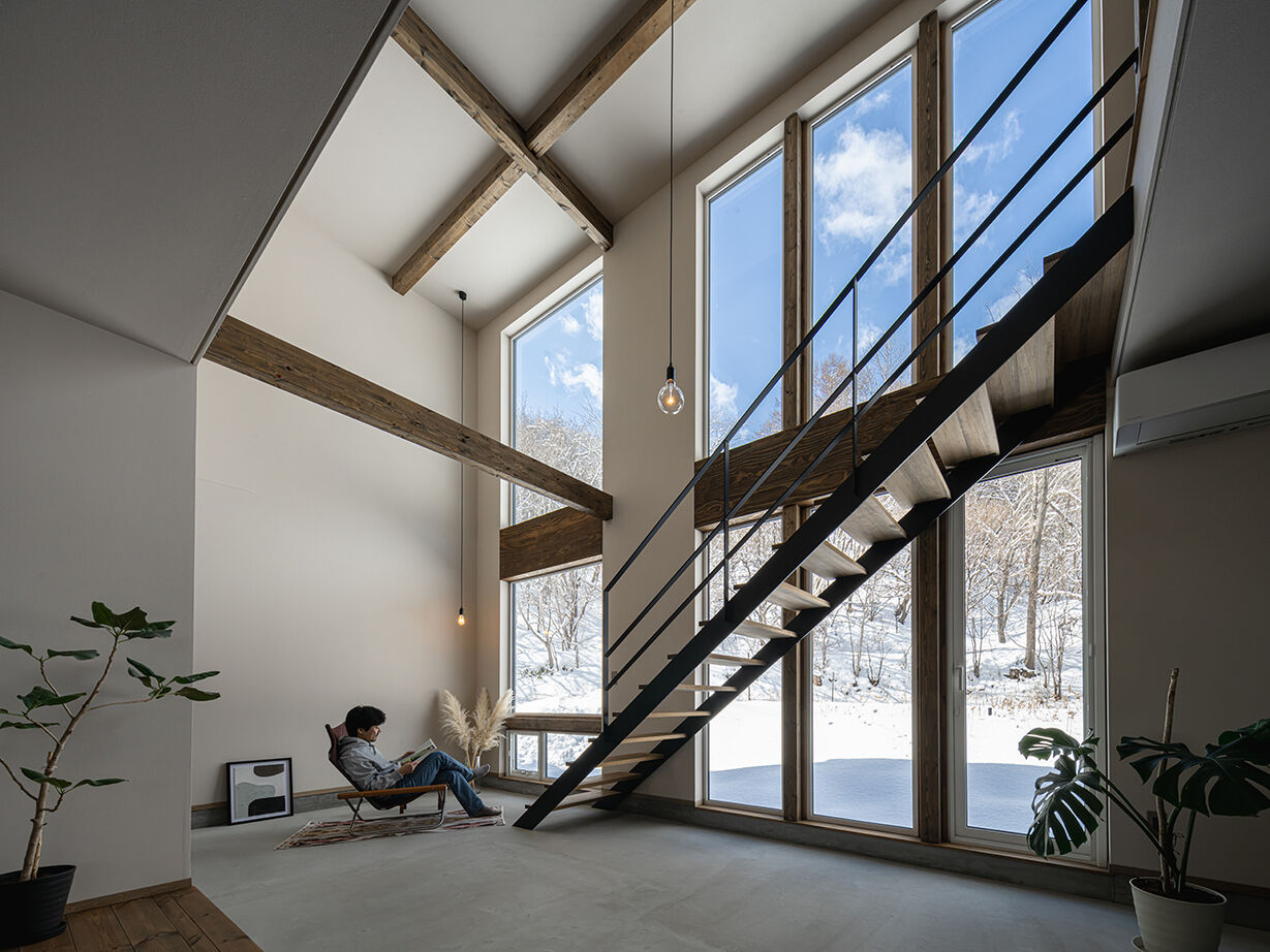 アートホーム 【A-Prot】｜札幌市/大開口/土間 ｜「L×L」室内でありながらも屋外のような場所の建築実例画像4