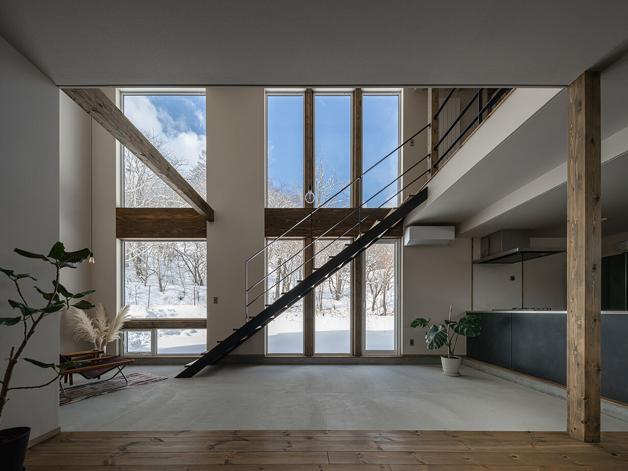 アートホーム 【A-Prot】｜札幌市/大開口/土間 ｜「L×L」室内でありながらも屋外のような場所の建築実例画像6