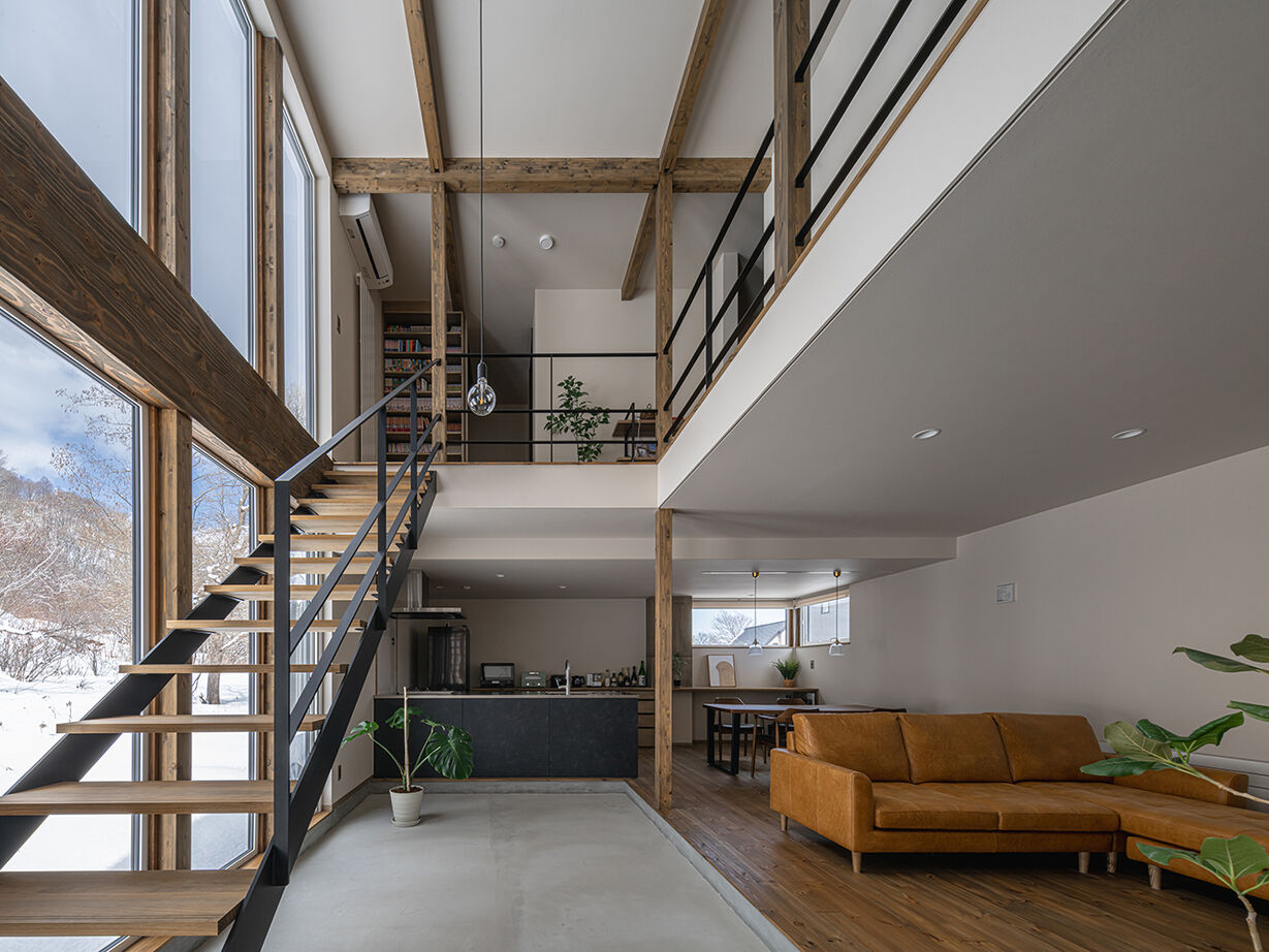 アートホーム 【A-Prot】｜札幌市/大開口/土間 ｜「L×L」室内でありながらも屋外のような場所の建築実例画像8