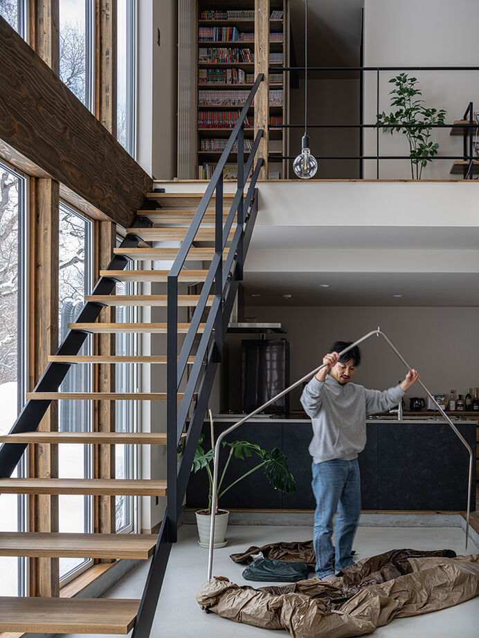 アートホーム 【A-Prot】｜札幌市/大開口/土間 ｜「L×L」室内でありながらも屋外のような場所の建築実例画像10