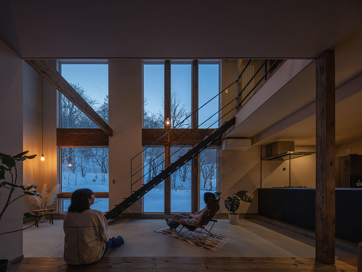 アートホーム 【A-Prot】｜札幌市/大開口/土間 ｜「L×L」室内でありながらも屋外のような場所の建築実例画像19