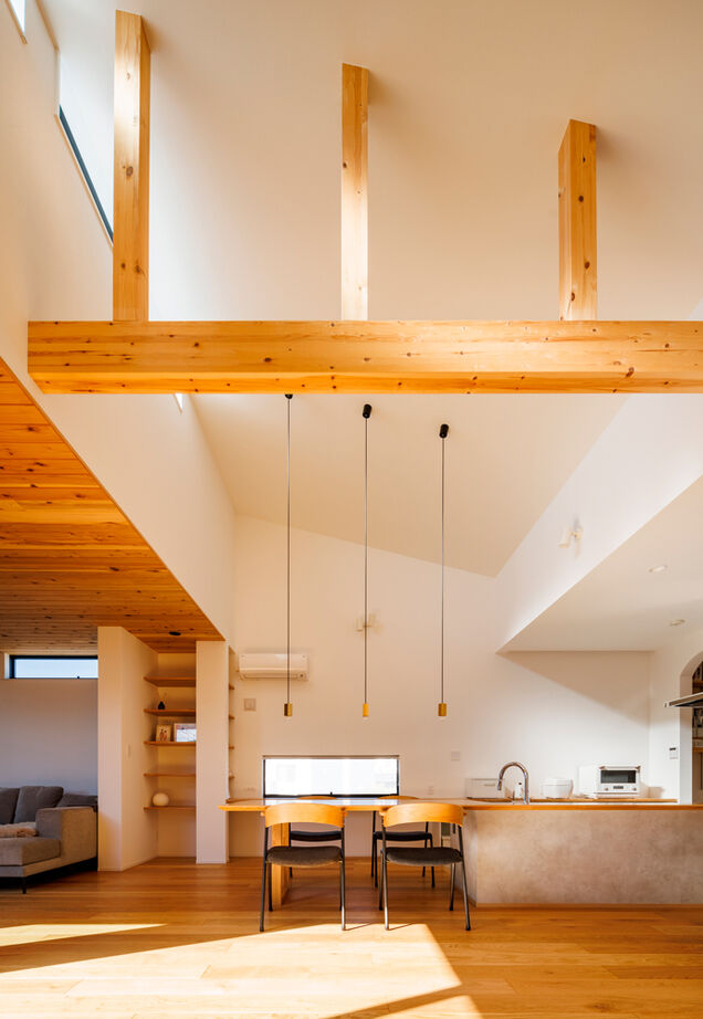 家物語　小林工務店 【2000万円台/吹き抜け/インナーバルコニー/間取り図有】伸びやかな空間。心身くつろぐ2階LDKの建築実例画像2