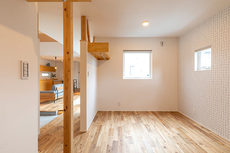 cocochi 藤岡萬建設 一級建築士事務所 【平屋/玄関土間/和モダン】土間のあるナチュラル和モダンな平屋の建築実例画像6