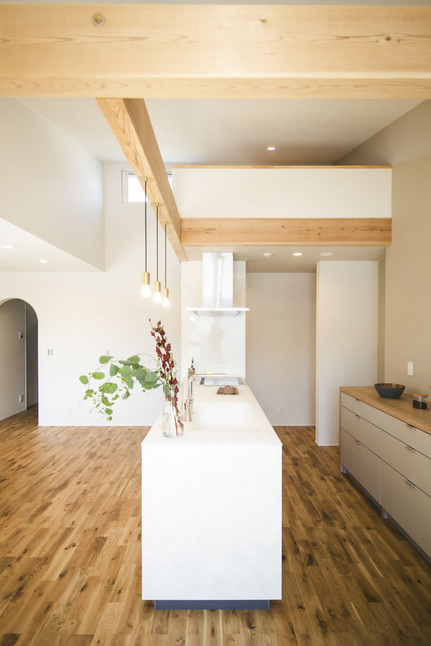 cocochi 藤岡萬建設 一級建築士事務所 【平屋/勾配天井/ロフト】“子育て世代”ロフトのある25坪平屋の建築実例画像5