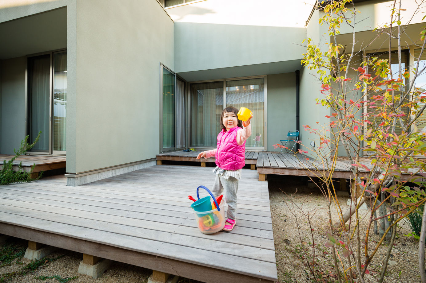 コラボハウス一級建築士事務所 【2000万円台/約38坪/間取図有】子育て中の設計士と建てた、自然素材が癒しのLDKとモダンなキューブ型の家の建築実例画像8