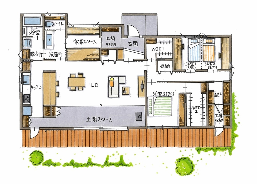 SUUMO】 【3000万円/薪ストーブ/DIY/間取り図有】土間と庭がつながり自然と暮らす！田園地帯に佇む和モダンの平屋 -  コラボハウス一級建築士事務所 中百舌鳥オープンスタジオの建築実例詳細 | 注文住宅