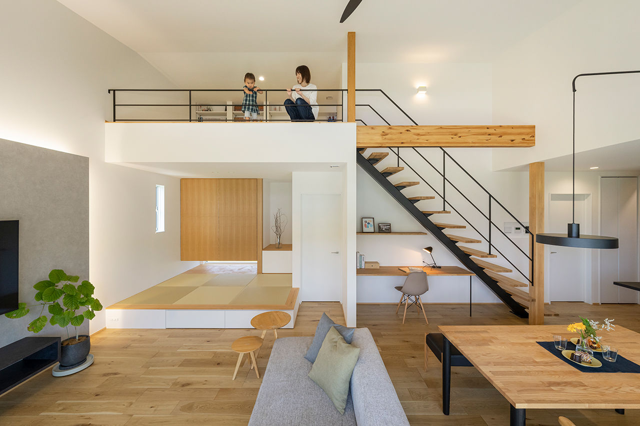 コラボハウス一級建築士事務所 【3000万円台／約33坪／間取り図有】お洒落好きな夫婦が住む高天井の平屋／ ロフト／回遊動線の建築実例画像3