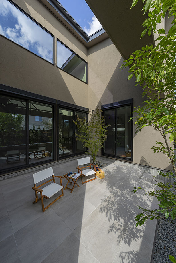 コラボハウス一級建築士事務所 4000万円台｜堺市｜間取り図｜外に閉じ、内に開く。プライバシーが守られた中庭のある家の建築実例画像4