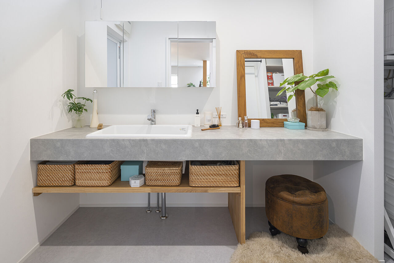 コラボハウス一級建築士事務所 3000万円台｜和泉市｜間取り図｜子ども達も観葉植物もごきげん。光が降り注ぐ土間リビングのある家の建築実例画像7