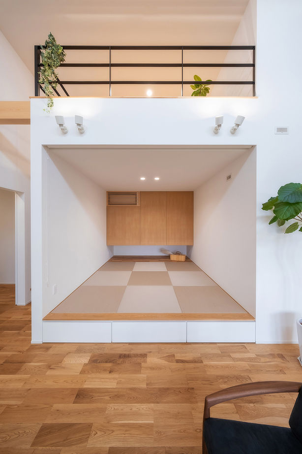 コラボハウス一級建築士事務所 【2000万円台／約34坪／間取り図有】緑とウッドデッキのあるお庭を楽しむ平屋／ロフトの建築実例画像7