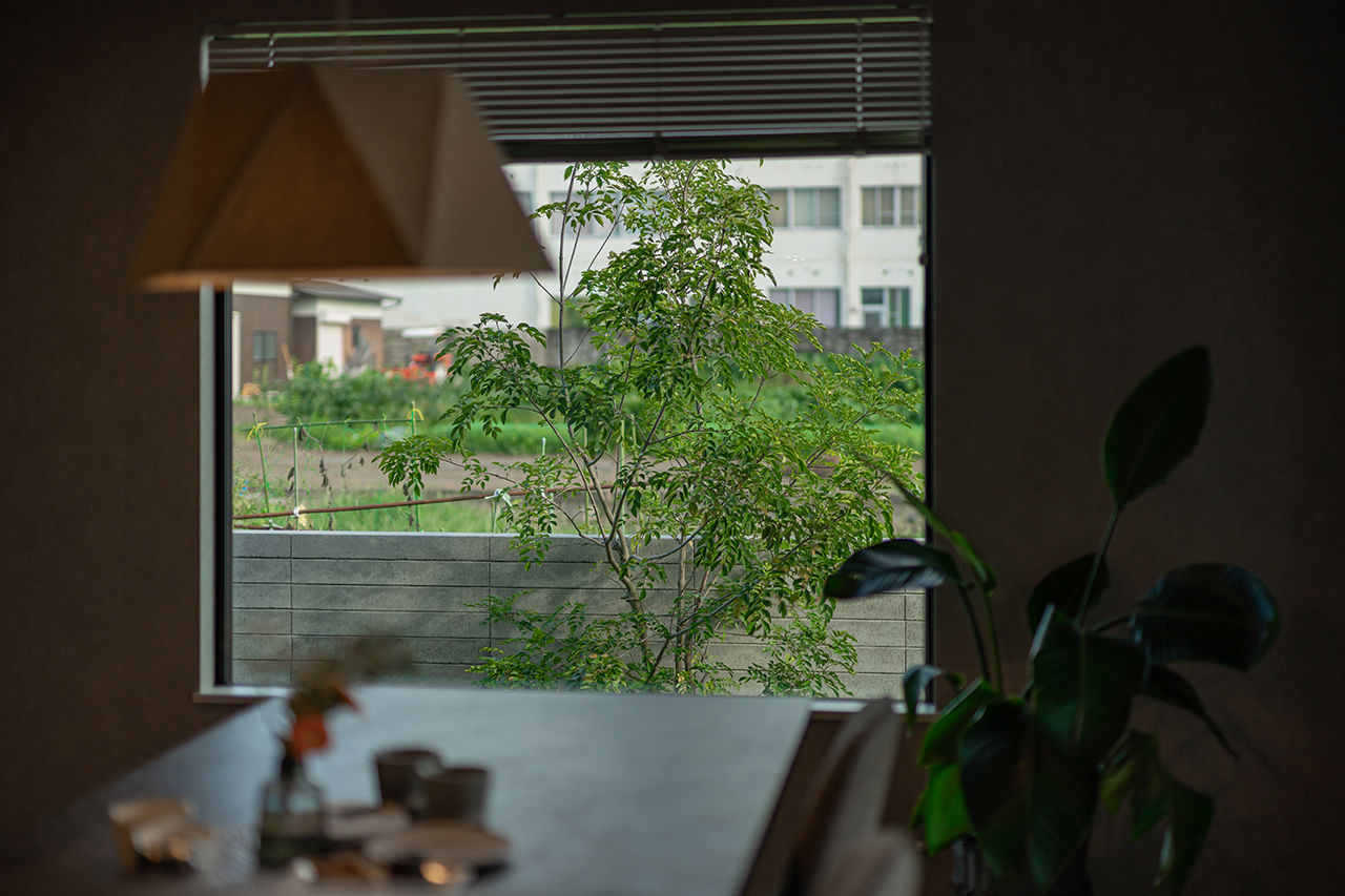 コラボハウス一級建築士事務所 【36坪／間取り図有】店舗兼自宅／黒×グレーのスタイリッシュな平屋／設計の工夫を活かした旗竿地の建築実例画像10