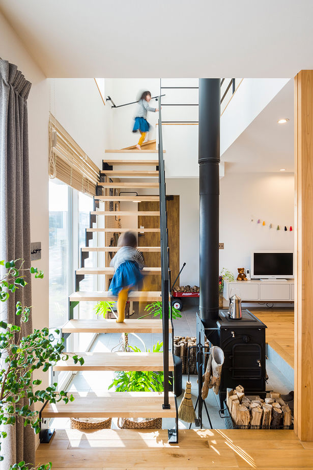 コラボハウス一級建築士事務所 【2000万円台／約34坪／間取り図有】薪ストーブと土間がある和風の家の建築実例画像5