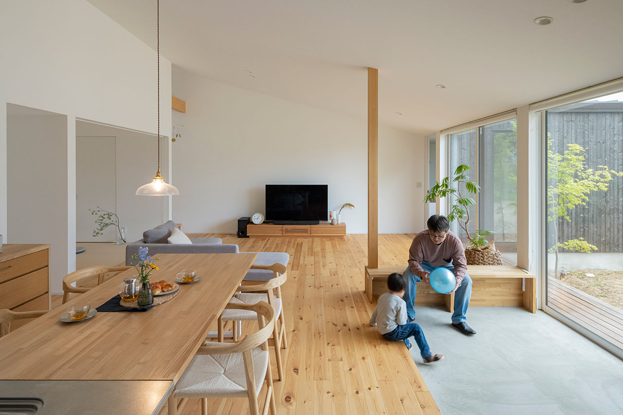 コラボハウス一級建築士事務所 【3000万円台／39坪／間取り図有】薪ストーブがある焼杉の平屋／土間リビングの建築実例画像4