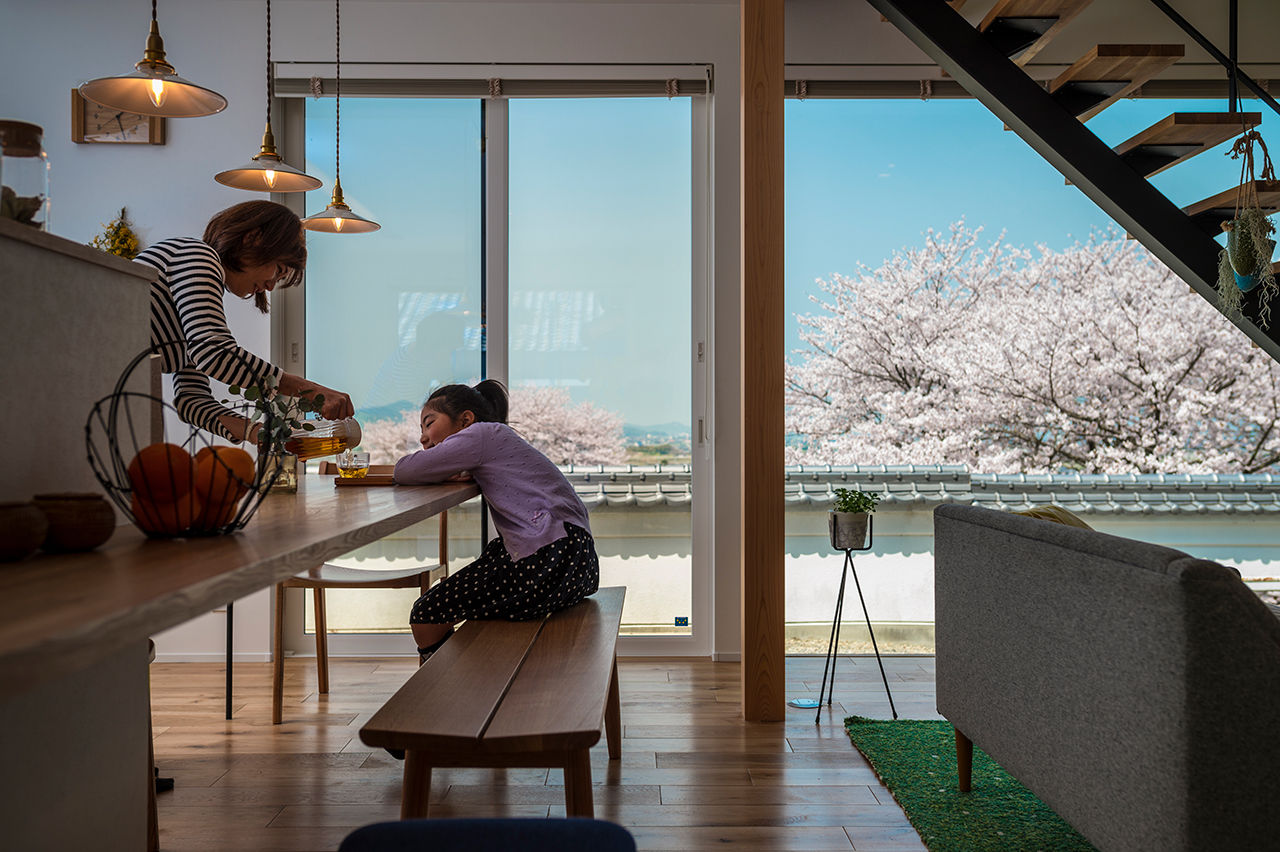 コラボハウス一級建築士事務所 【3000万円台／49坪／間取り図有】春を待つ家／鉄骨階段／ピアノの練習室の建築実例画像3