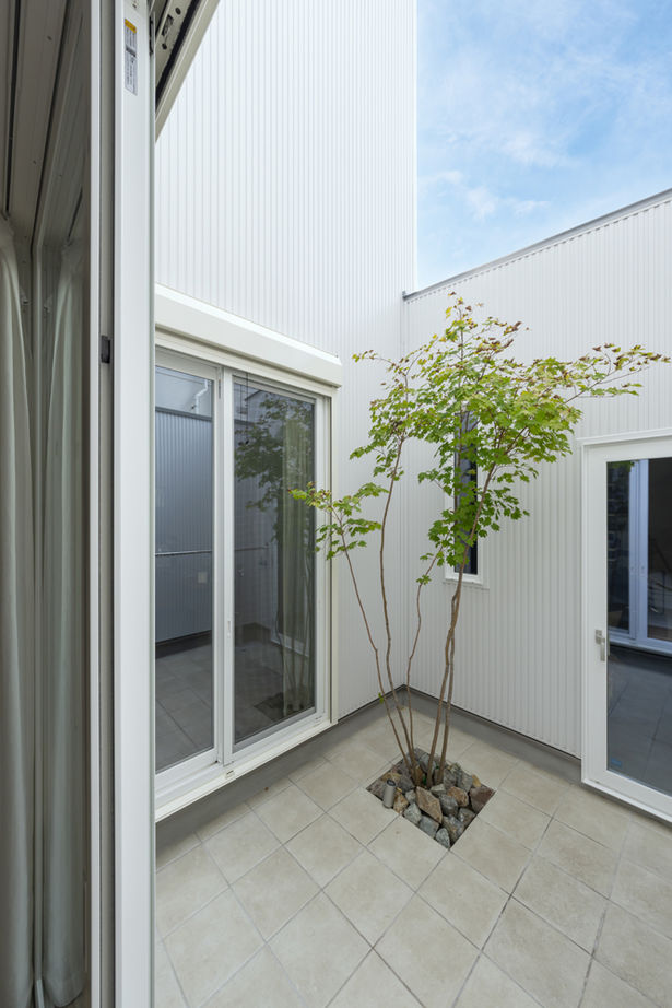 コラボハウス一級建築士事務所 2000万円台｜藤井寺市｜土地探し｜間取り図｜カーテンなしで開放的に暮らせる、中庭のある家の建築実例画像7