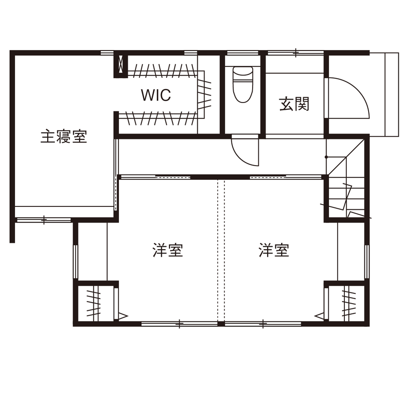 コラボハウス一級建築士事務所 2000万円台｜間取り図｜狭小地｜敷地22坪。めざしたのは、ヨーロッパの街角に佇むレトロなアパートメントの間取り図（2LDK＋ロフト）1階