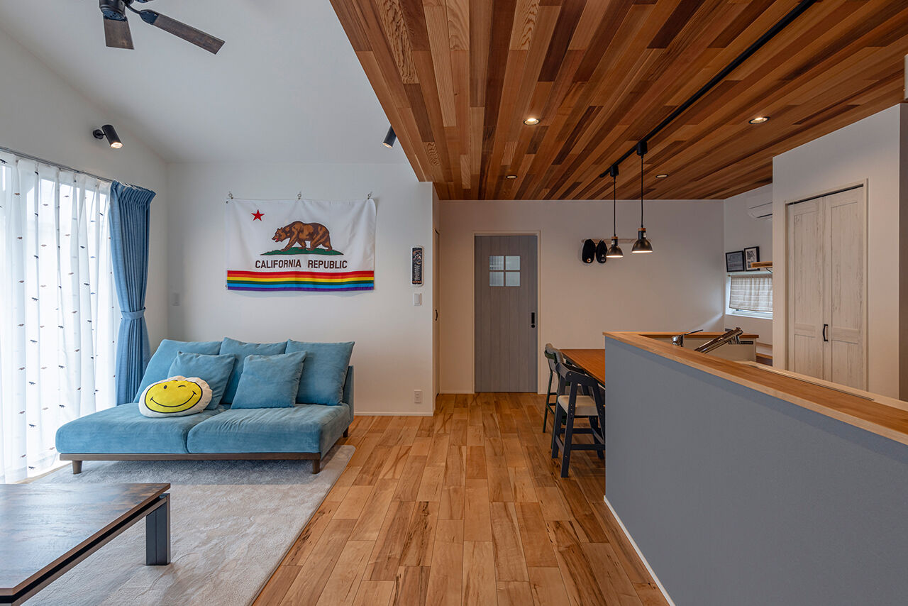 ロジックハウス 【各務原市｜コンパクトな平屋｜2000万円台】真四角に近づけた間取りでコストダウン！アメリカンな平屋の建築実例画像2