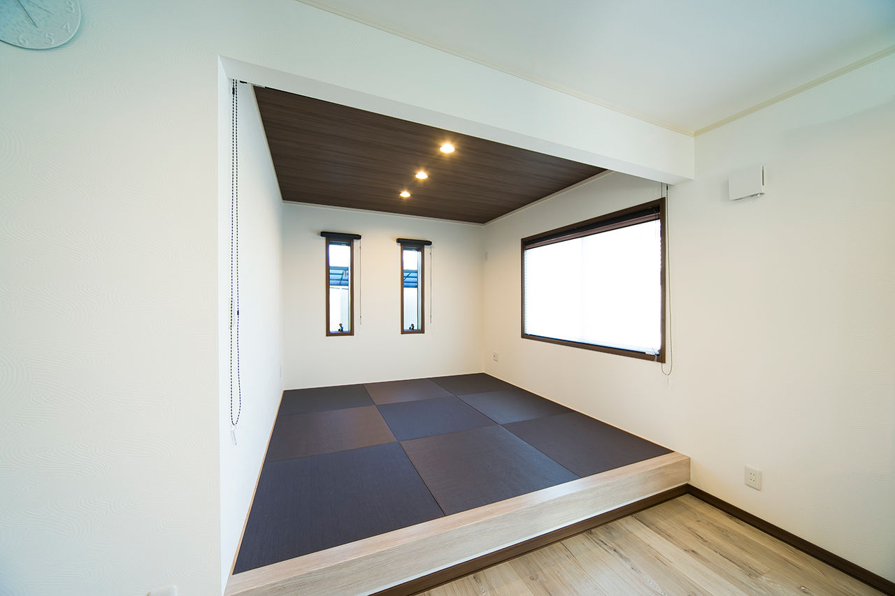 イワタ建設 【ナチュラル/2000万円台/40坪台/間取り】リビングも個室も南向き。明るく外とのつながりもデザインした家の建築実例画像10